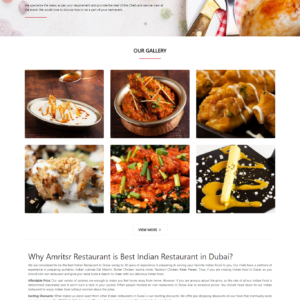 Restaurant Website Example