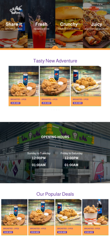Restaurant Website Example